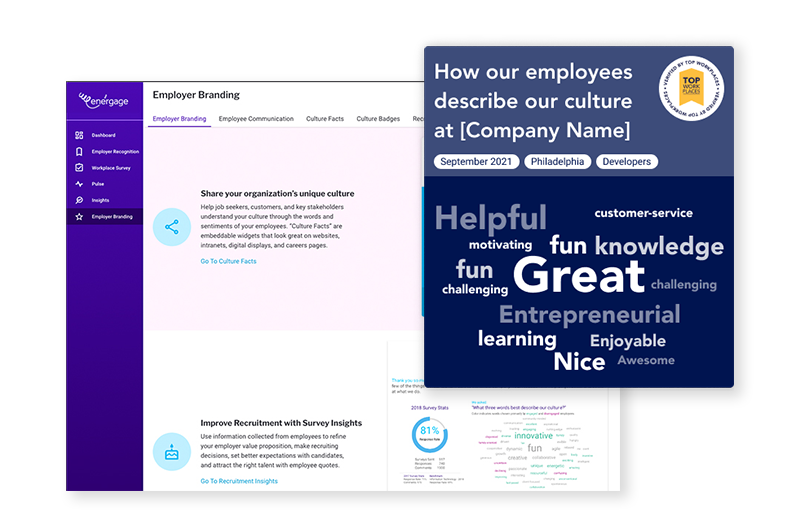 Energage Employer Branding Assets Screenshots