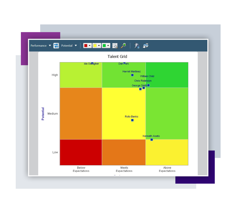 Succession 9-box analysis
